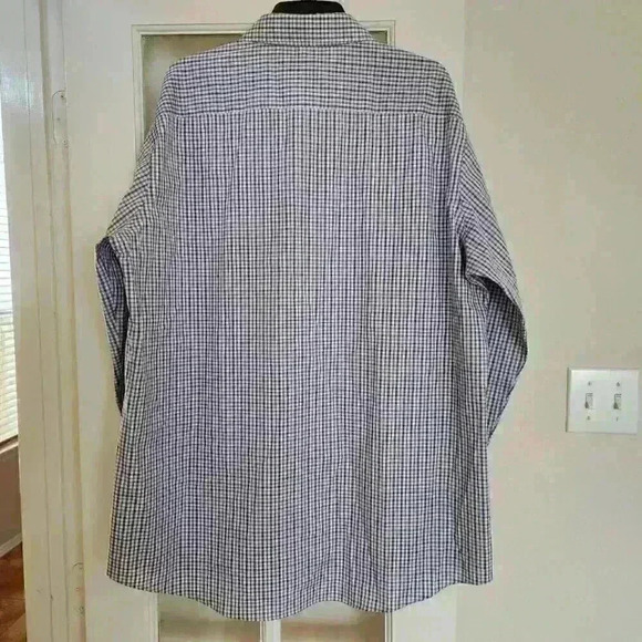 Egara Men's Long Sleeve Button Down Shirt 2XLT Gray Lavender Casual Office Fall - Picture 2 of 10